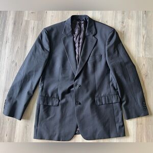 Brooks Brothers Navy Blue Pen Stripe Stretch Sports Suit Coat Jacket 44R